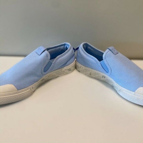 NEW Adidas Nizza Slip On Sneaker Shoes Blue 6 - Picture 5 of 9